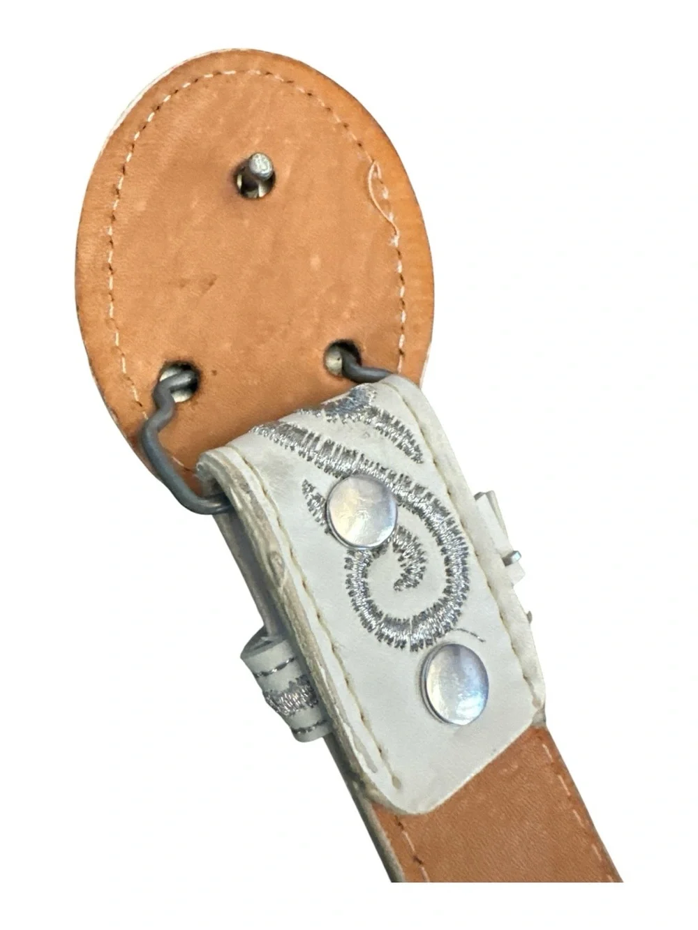 Kids Leather Mexican Cowboy Western Belt Embroidered Ranch Rodeo Style